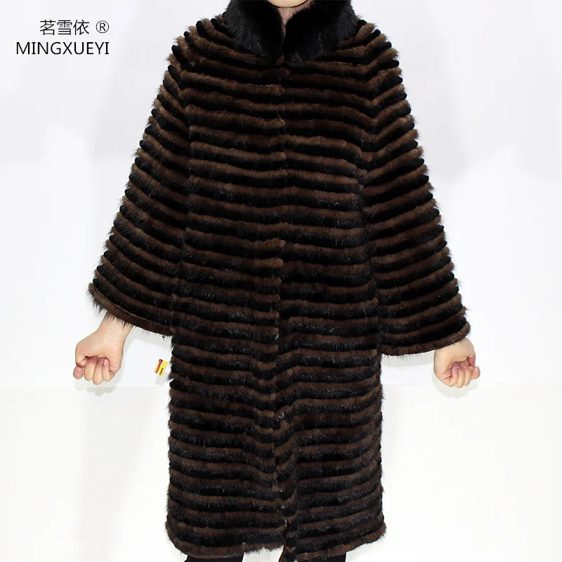 

100% fur coats real mink coat with rex rabbit fur jacket with coats of fur knitted wool lining mink fur coats for cold winter
