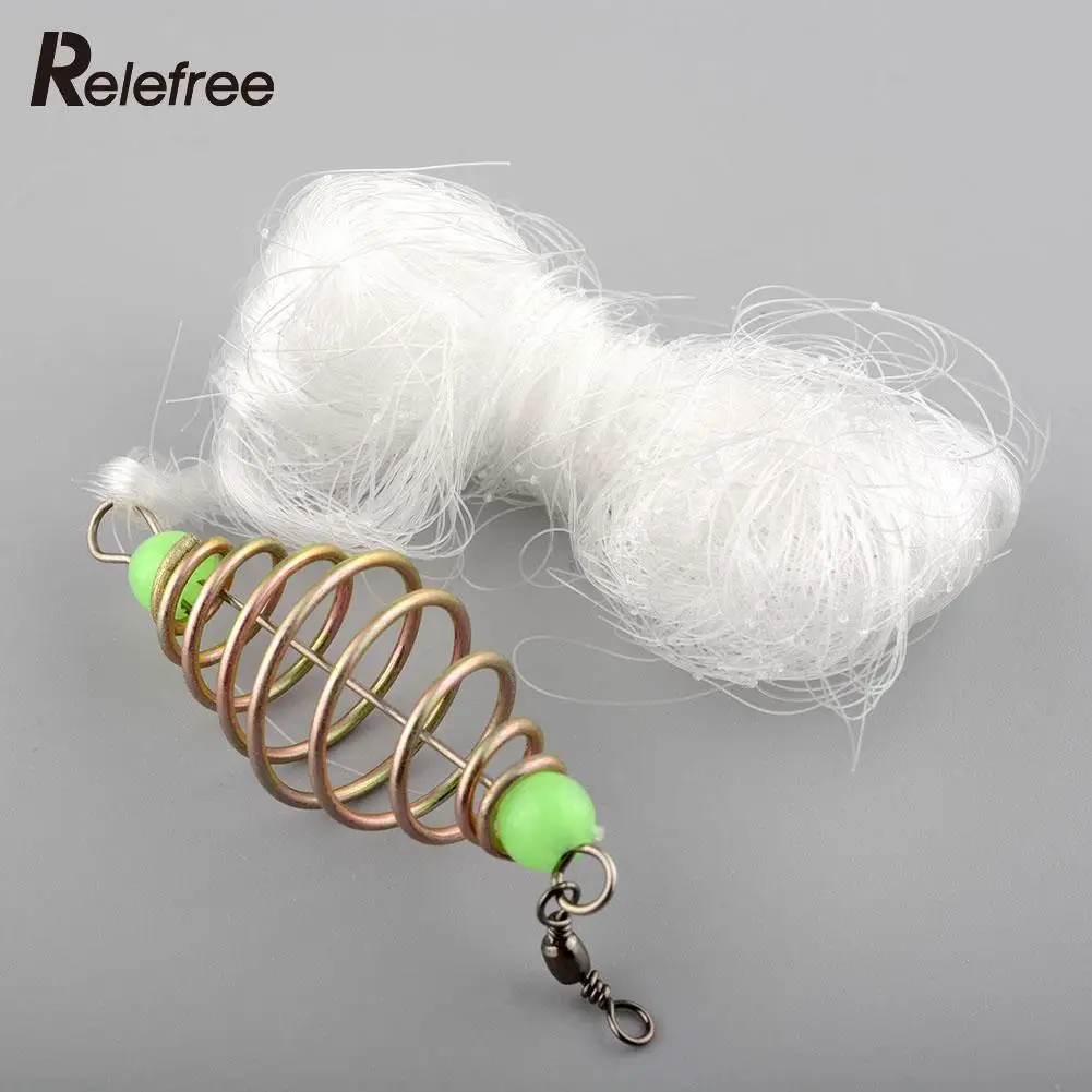 

Relefree Hot New Durable Floating Bottom Fishing Mesh Net Explosion Spring Hook Tool Outdoors For Drop shipping