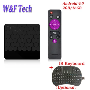 Newest Android 9.0 Smart TV BOX 2GB 16GB Rockchip RK3328 Quad Core 2.4G WIFI 4K H.265 Media Player S9 PRO Android TV BOX Newest Android 9.0 Smart TV BOX 2GB 16GB Rockchip RK3328 Quad Core 2.4G WIFI 4K H.265 Media Player S9 PRO Android TV BOX