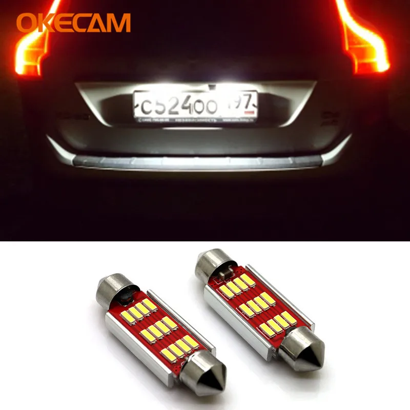Для Volvo XC90 S60 V70 S80 S40 V50 C30 C70 CANBUS Error Free гирлянда C5W 36 мм автомобиля светодиодный лампы