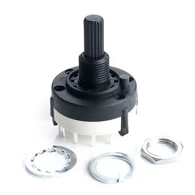 

2pcs,1 POLE 7 Position Custom Wiring ROTARY SWITCH 1P7T