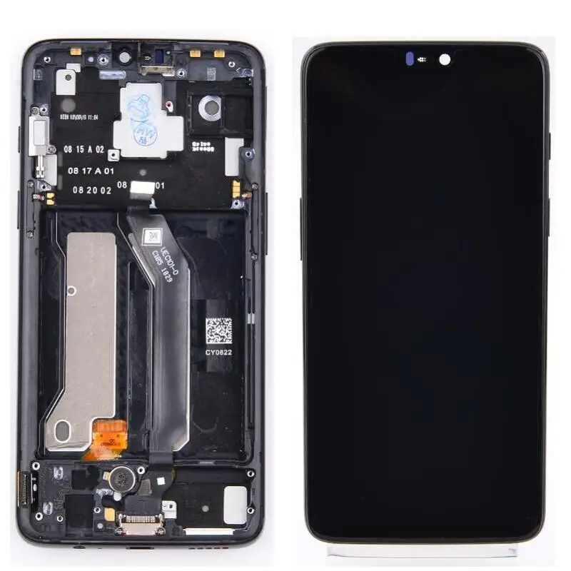 

Original 100%Test Replacement for OnePlus 6 LCD Screen LCD Display Touch Screen Assembly Digitizer With Frame for One Plus Parts