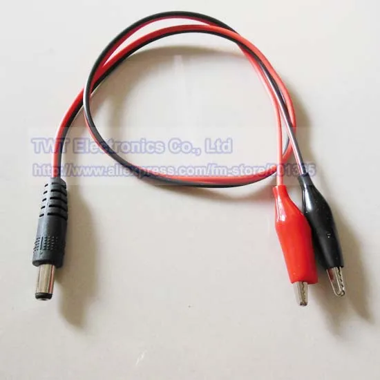 NCHTEK DC Power 5 5x2 1 мм разъем типа папа для двух тестовых зажимов Аллигатор свинцовый