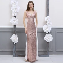High Slit Sequin Dress Sleeveless V-Neck Sparkly Sexy Dress Pink Vestido Lentejuelas Long Dress Elegant Summer 60j020 high slit long sleeveless cami dress