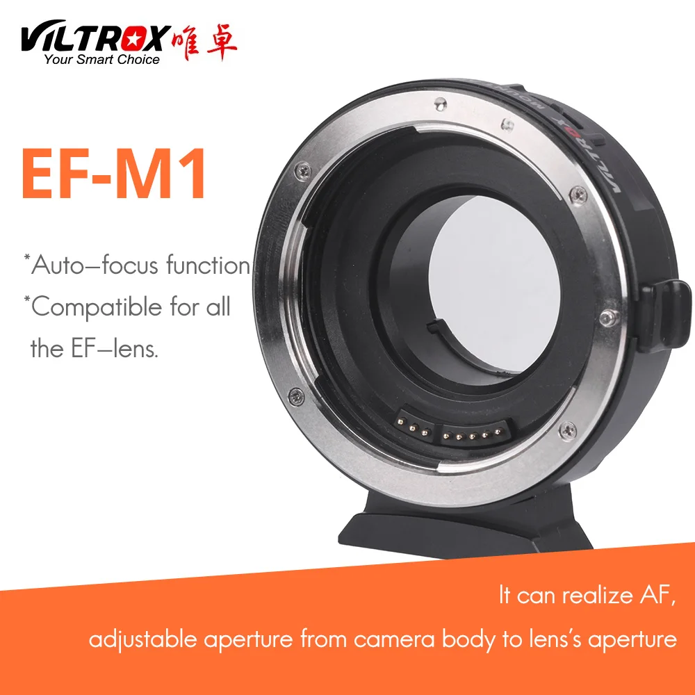 Viltrox EF M1 для Canon lens transferto Lumix Olympus M4/3 system camera AF Автофокус адаптер кольцо filmware