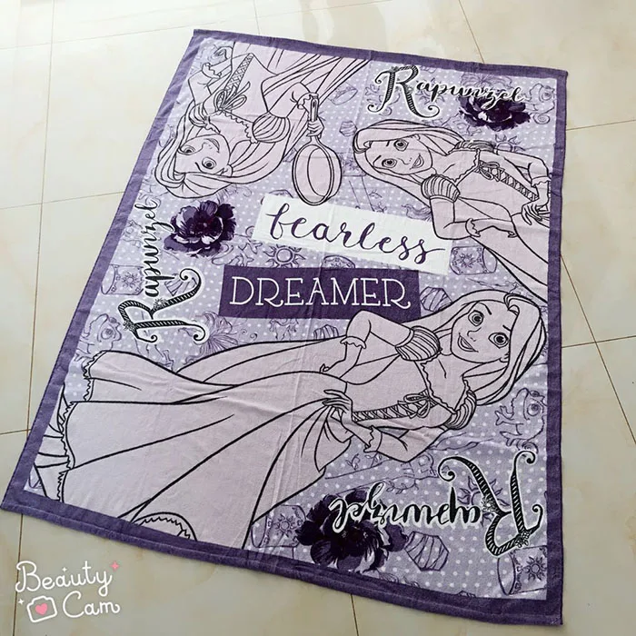 

Cartoon Rapunzel Princess Big Cotton Terry Bath Towel Summer Cool Quilt Beach Towel 190x140cm