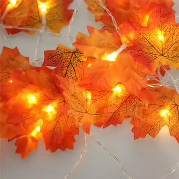 

3M LED Garland Copper Wire String Fairy Lights Maple Leaves Lighte New Year/Christmas/Valentines Wedding Decoration