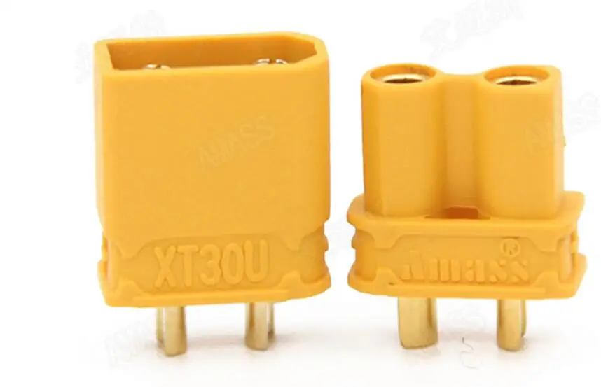 10pcs Amass XT30U Male Female Bullet Connector Plug the Upgrade XT30 For RC FPV Lipo Battery RC Quadcopter (5 Pair) 2