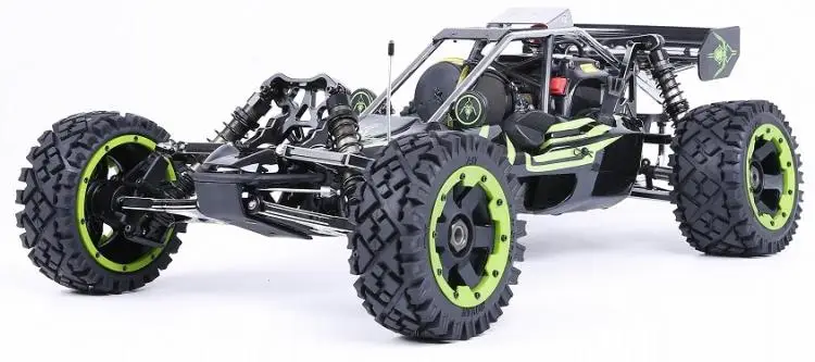 RUFAN Rovan Baja 5B 360 2WD 2T 36cc бензиновый двигатель CNC сплав Передний Задний рычаг подвеска симметричный рулевое управление RC грузовик - Цвет: Черный