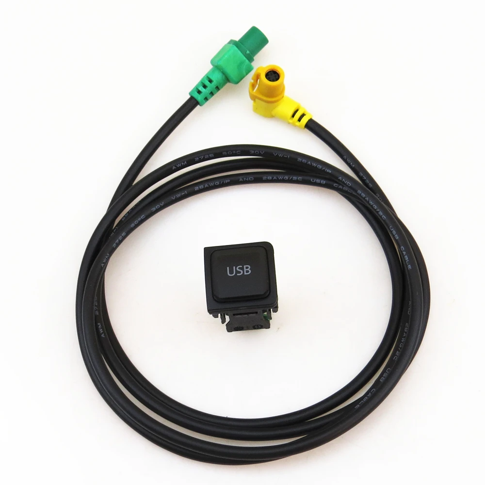 Интерфейс usb-переключателя, адаптер с usb-разъемом+ штекер кабеля для Golf 5 MK5 6 MK6 Scirocco RCD510 RCD310 RNS315 5KD 035 726 A
