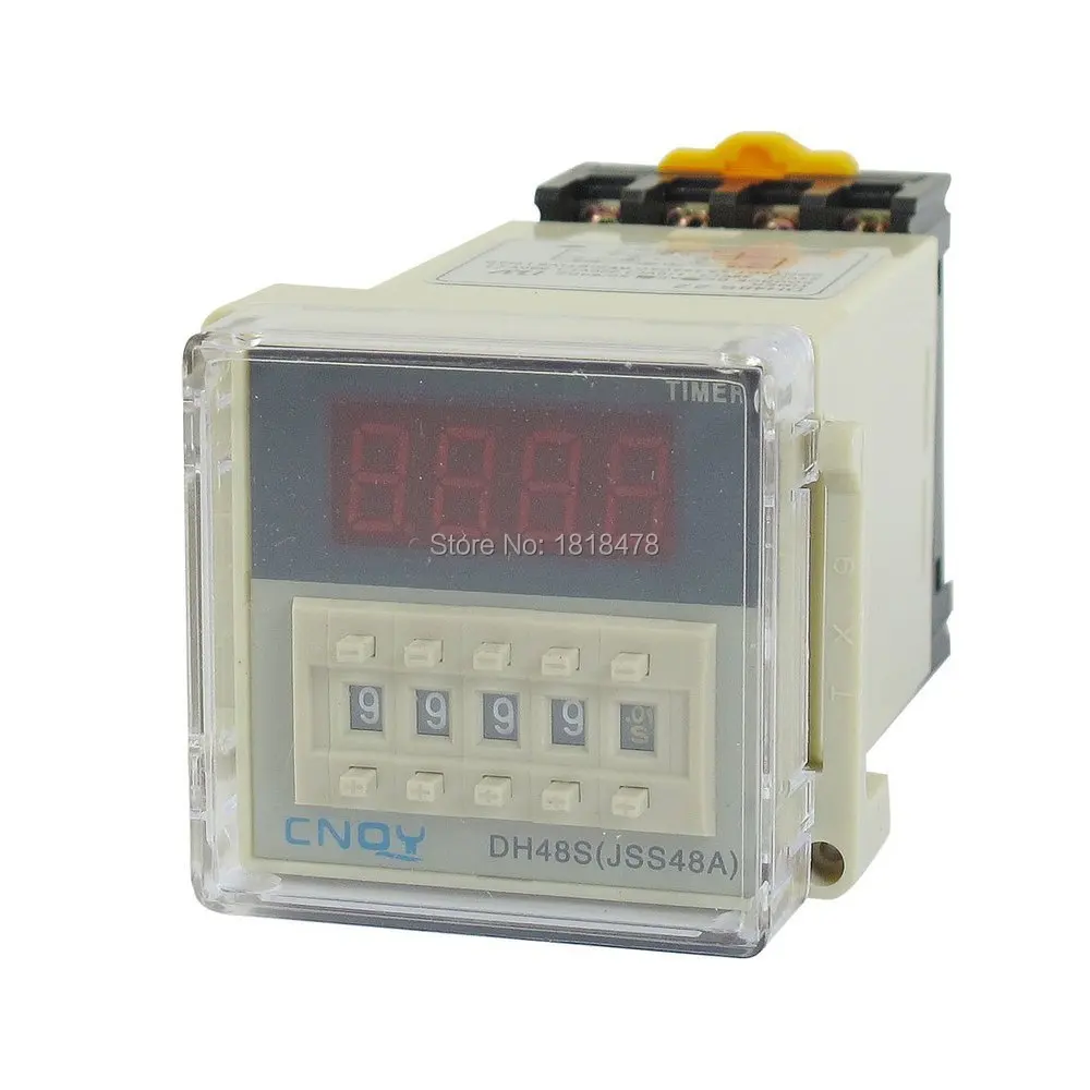 DH48S 2Z LCD Display Digital Time Timing Delay Relay 0.01S 9999H AC