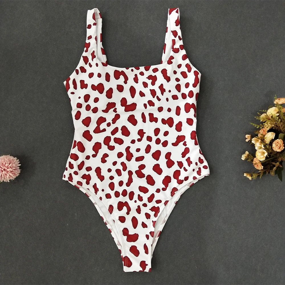 

2019 New One Piece Leopard Snakeskin Swimsuit Women Swimwear Beachwear Monokini Bathing Suit maillot de bain femme Monokini