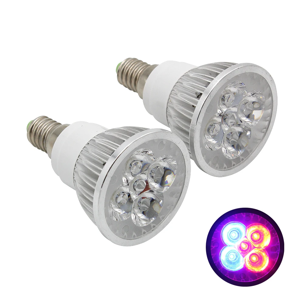 1pcs New Full spectrum LED Grow light 15W E14 Grow lamp bulb for Flower