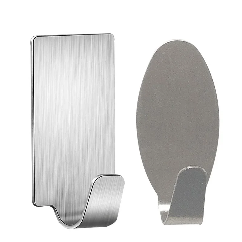 

Hoomall 6PCs Adhesive Wall Door Hook Kitchen Stainless Steel Hook Holder Hanger For Cooking Tools Door Wall Kitchen Accessories
