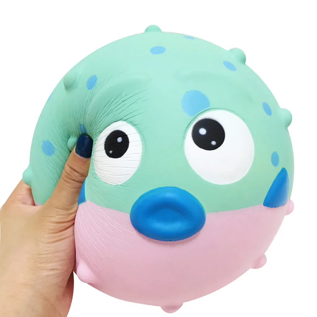 Изысканный мультфильм рыба фугу Squishies ароматизированный медленно поднимающийся снятие стресса лечебная игрушка подарок Мягкая Новинка антистресс детский подарок L503
