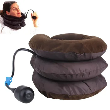 

Massage Inflatable Neck Pillow Soft Neck Brace Device Headache Back Shoulder Pain Cervical Traction Device Neck Massage Relax