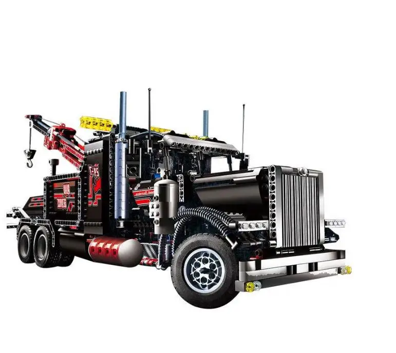 

Technic Ultimate Series The Mechanical American Style Heavy Container Trucks Building Blcoks Bricks Toy