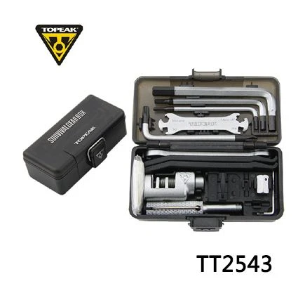 Topeak caja de engranajes de supervivencia TT2543, juego de herramientas de reparación Bicicleta, herramienta portátil de ciclismo, Kits llave para de carretera, herramientas para Bicicleta de montaña|Herramientas de