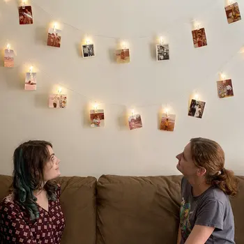 

1M-5M Photo Clip Led String Fairy Lights With Battery Box Warm White/White/RGB For Christmas Holiday Wedding Home Decoration