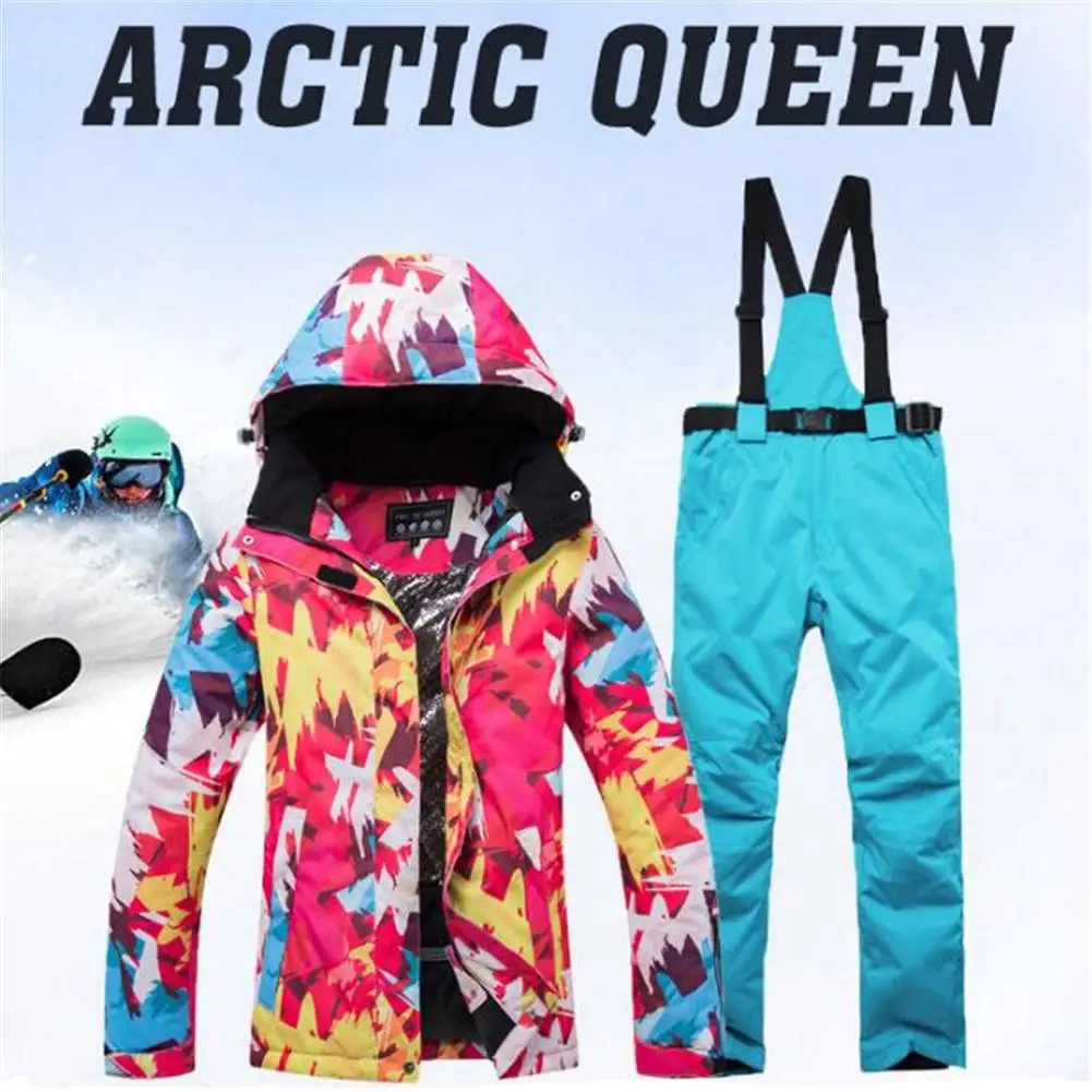 

Mounchain Ski Jacket + Pants Snow Warm Waterproof Windproof Skiing Snowboarding Suits