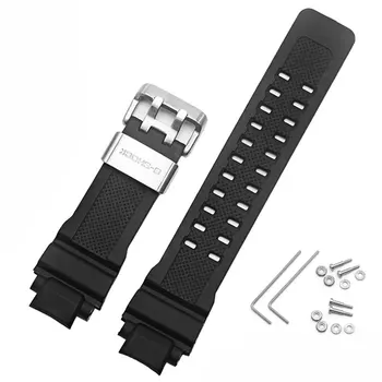 

Private Interface silicone watch band black adaptation Casio GA-1000/GW-4000/GW-A1000 man rubber strap Gift tool