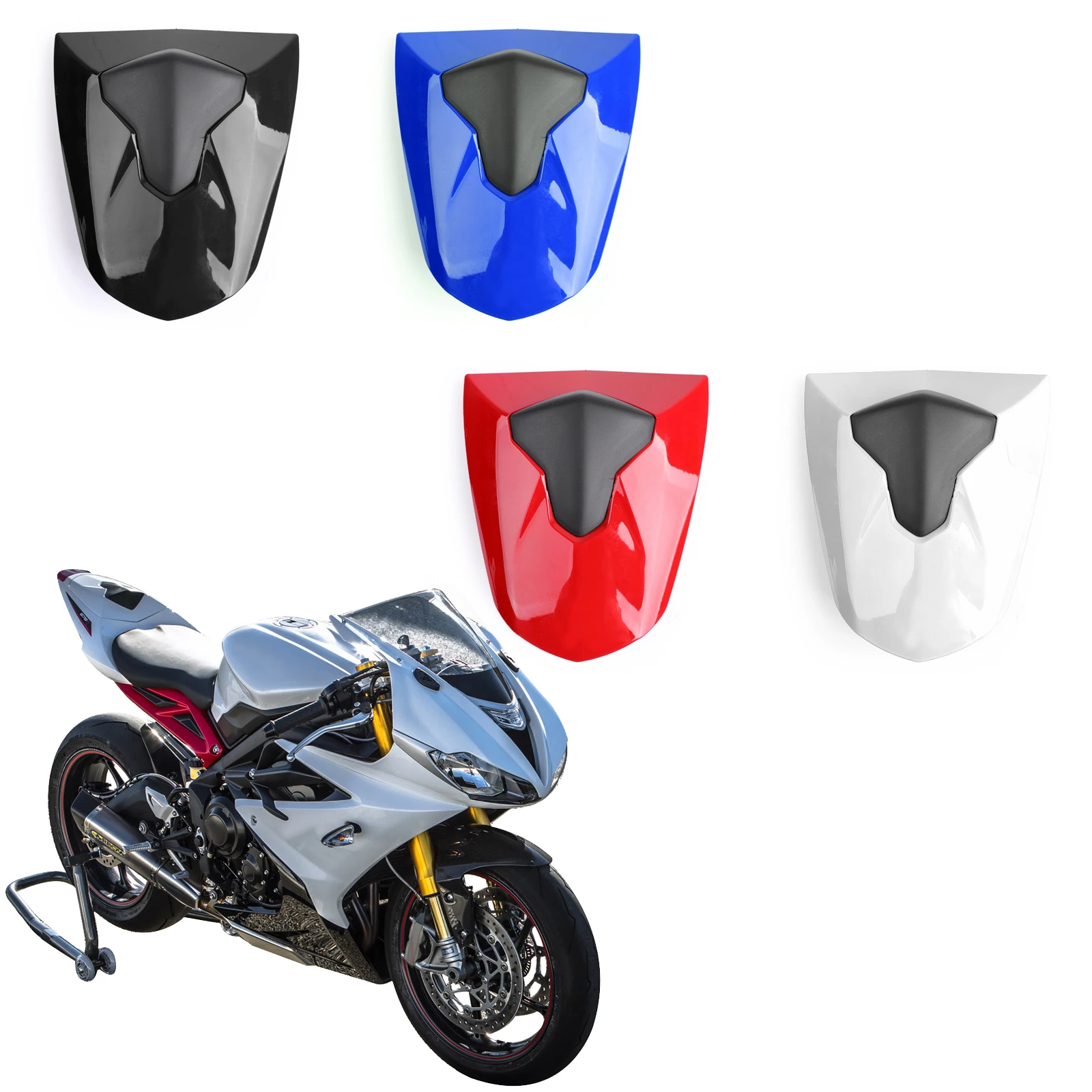 Заднее ПАССАЖИРСКОЕ СИДЕНЬЕ Artudatech из АБС для Triumph Daytona 675 и 675R 2013 2014 2015 2016 2017 |