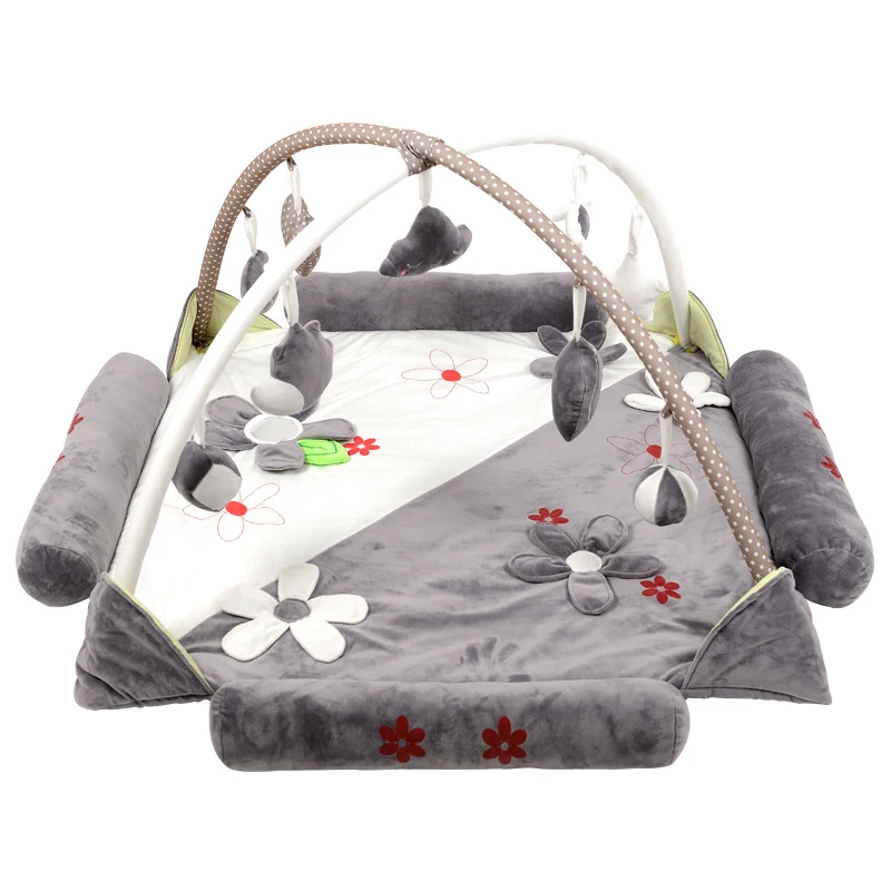 Baby Playpens Fence Children Kids Place Playpen Activity Gear Environmental Protection Barrier Game with 9pcs Hanging Bells Gift