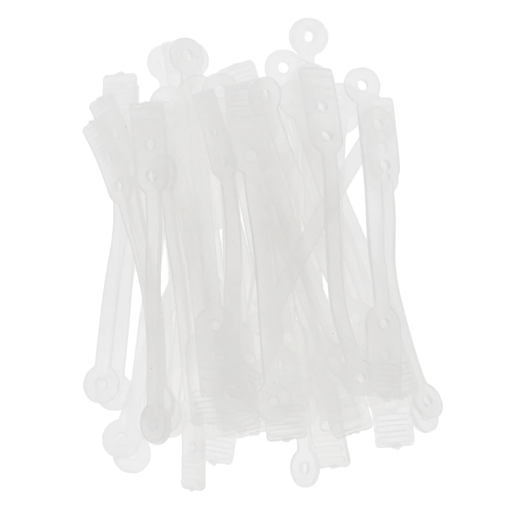 100pcs/pack Salon Hair Roller Rubber Band Hair Rod Clip Accessory Clear 