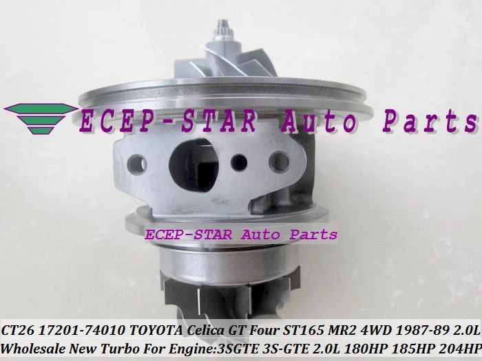 CT26 17201-74010 Turbo CHRA Cartridge Core Turbocharger For TOYOTA Celica GT Four ST165 4WD 1987-89 Engine 3S-GTE 3SGTE 2.0L 185HP (1)