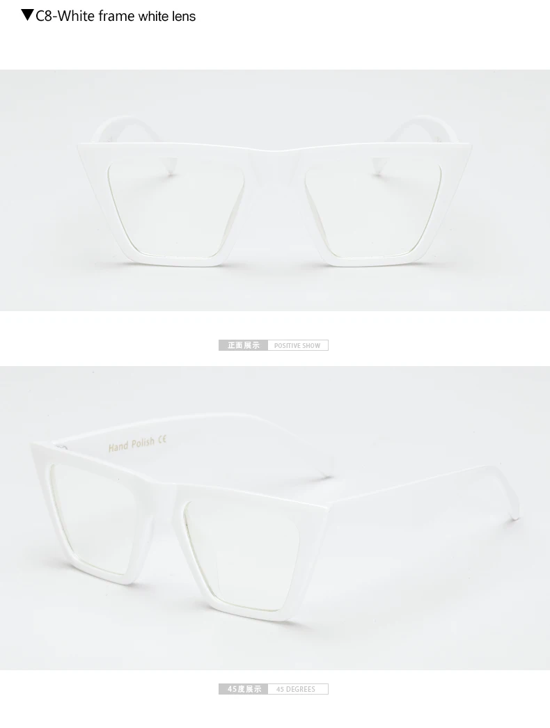 Длинные оправы для очков кошачий глаз для женщин, брендовые дизайнерские мужские очки, Квадратные прозрачные линзы, оправа для очков, Feminino gafas