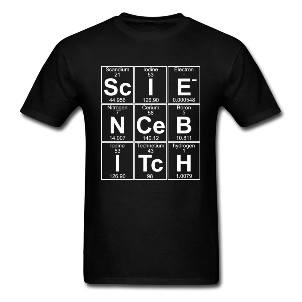 Fashionable comfortable Crewneck T-shirts Summer Tees Short Sleeve for Men Rife Cotton Simple Style Tshirts Drop Shipping Sc I E N Ce B I Tc H science bitch black