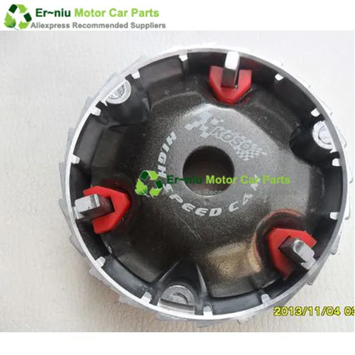 

Moped High Performance Variator Kit with Roller Weights Racing Clutch Drive Pulley for GY6 50 60 80 Scooter Variator
