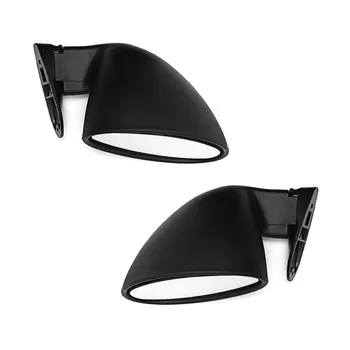 

beler ABS Black 1 Pair Universal Classic Vintage Car Door Side Mirror Rear View Accessories