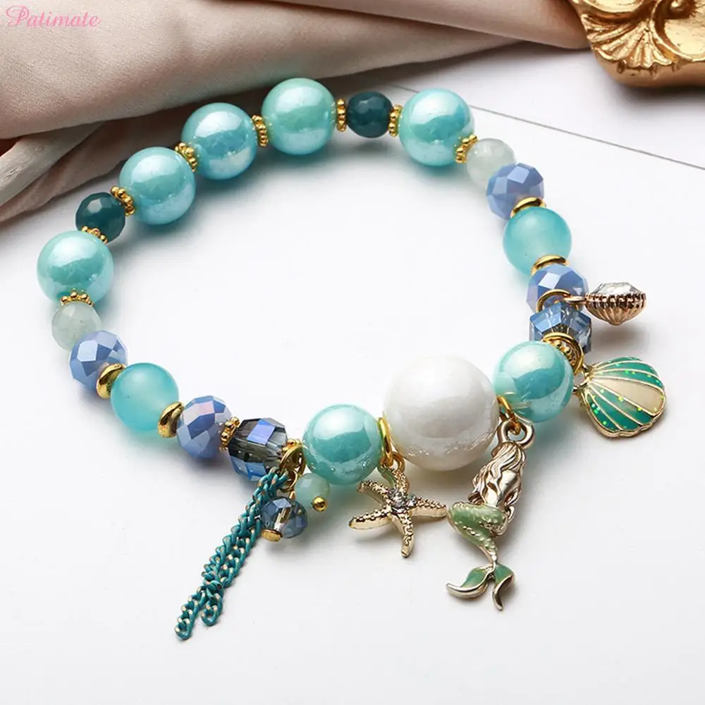 

PATIMATE Little Mermaid Beads Bracelets Decors Birthday Party Decorations Wedding Decorations for Weddings Girl Favors Supplies