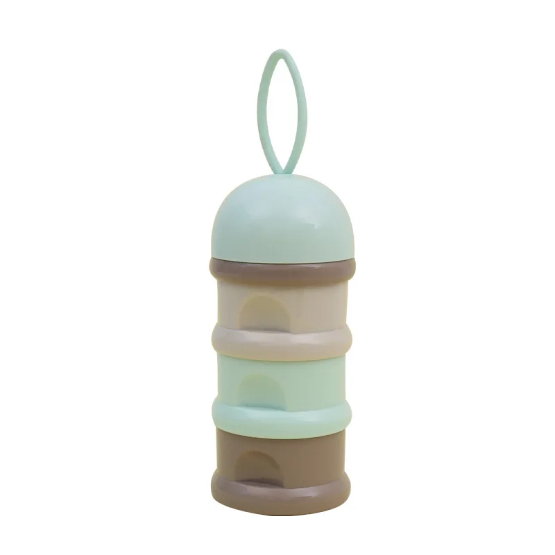 3 layer Frog Style Portable Baby Food Storage Box Essential Cereal Cartoon Milk Powder Boxes Toddle Kids Formula