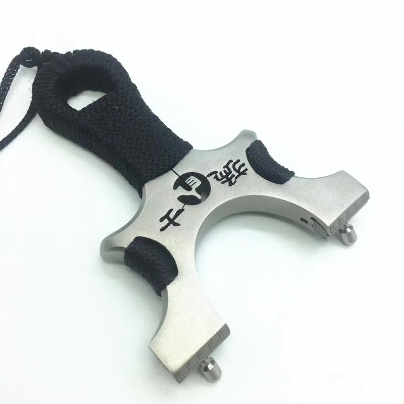 

High quality stainless steel slingshot flat rubber band bow precision strong elastic outdoor hunting catapult 2019 new