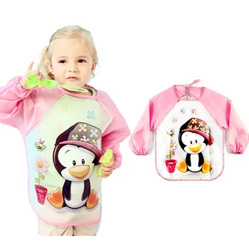 

silicone waterproof baby bibs long sleeve baby feeding apron baby babador bandana bibs baberos para bebes baby girl cloth bib