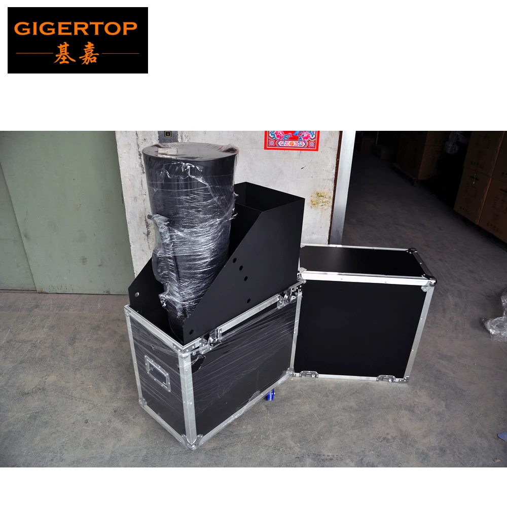 

TIPTOP TP-T187 China Co2 Confetti Paper Jet Machine Manual Hand Control Flightcase Pack with Wheels Mini Size High Jet 12-16m