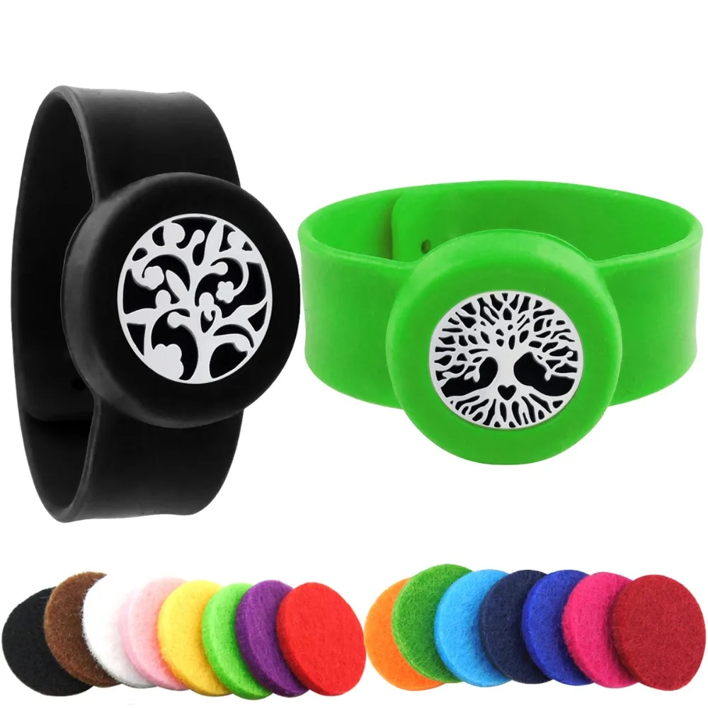 Tree Kids Adjustable Mosquito Repellent Bangle Essential Oil Diffuser Bracelet Children Men
