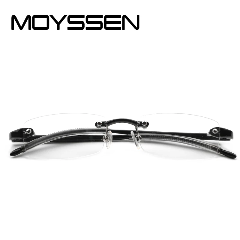

MOYSSEN Fashion Multi-color Unisex TR90 Myopia Rimless Glasses Frame Optical Prescription Eyeglasses Frame