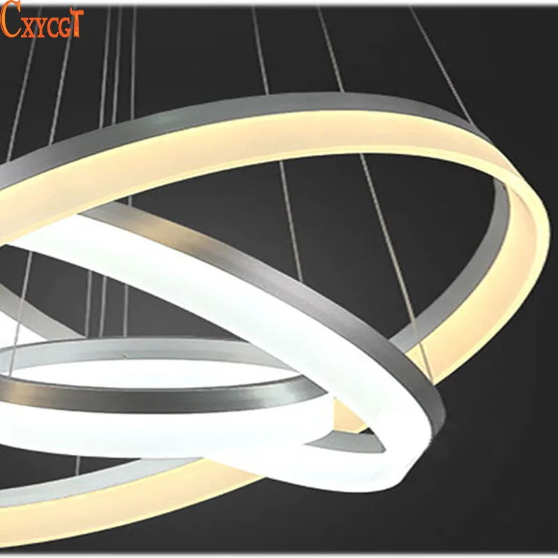 Заводская цена, светодиодный светильник-люстра, современный Arcylic светодиодный подвесной круглый светильник с кольцом