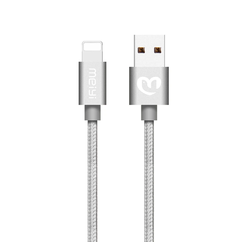 Meiyi usb-кабель в нейлоновой оплетке для iPhone 7, 6 6s плюс 5S iPad подходит для IOS 10 9 8 Pin кабель+ 2 взаимных обмена данными между компьютером и периферийными устройствами Выход автомобиля Зарядное устройство 2.4A max