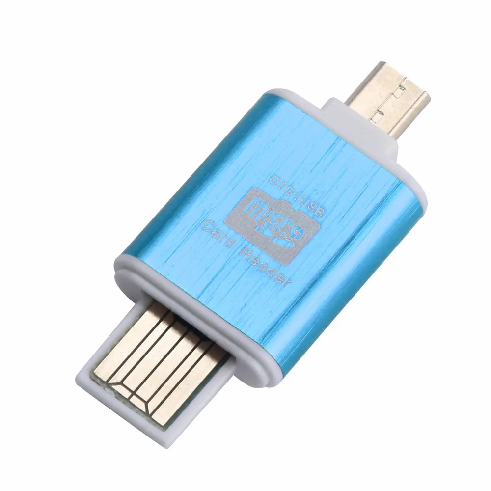 Портативный считыватель карт 2 в 1 Micro SD карты OTG высокоскоростной USB2.0 флэш-накопитель считыватель для смартфона Планшетные ПК Прямая