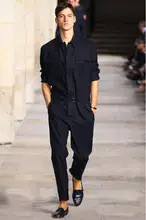 HOT ! Runway Look Style Men’s Slim Jumpsuit Leggings Men’s Tooling Pant Trousers Stage Costumes Clothing ! S-4XL free shipping
