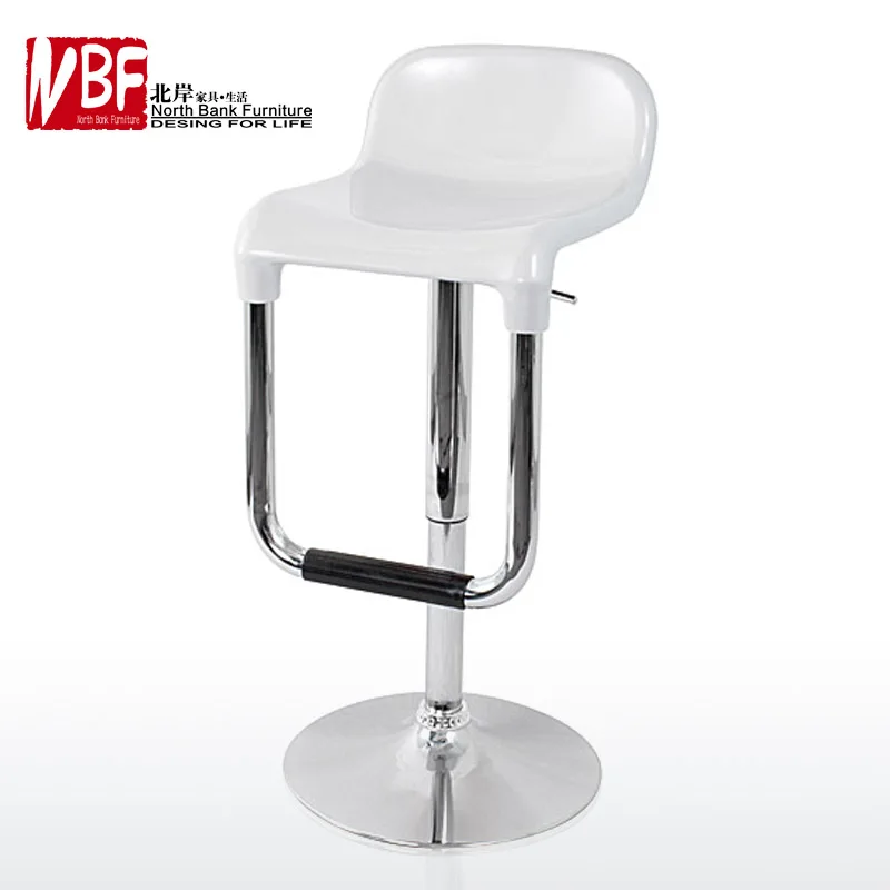 Furniture plastic steel plate high foot salon chair lift rotary fashion