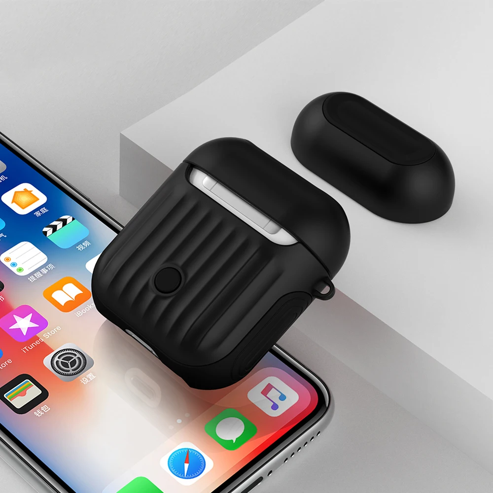 Чехол для наушников Apple Airpods 1, силиконовый чехол для Airpods 2, проводной зарядный чехол, противоударные сумки для Air Pods 1, 2, чехол