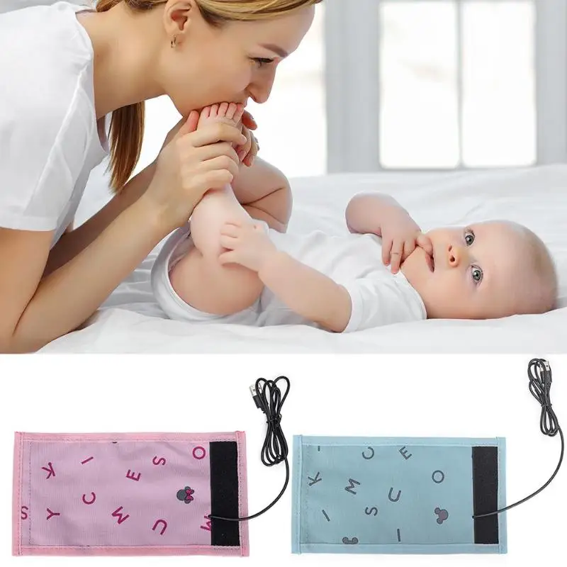 DISNEY USB Baby Nursing Milk Water Bottle Warmer Travel Stroller Insulation Bags Infant Insulated Bag Baby Nursing Bottle Heater