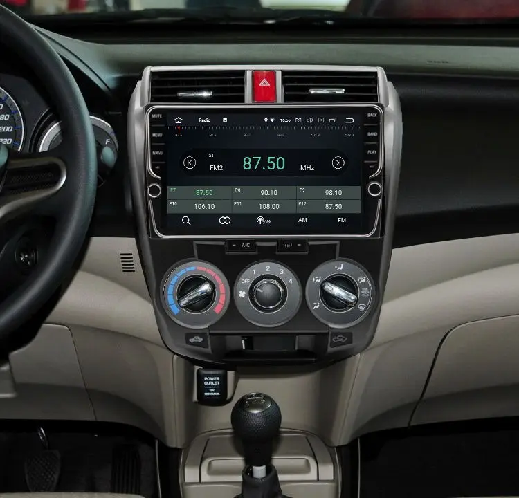 

10"2.5D IPS Android 8.1 Car DVD Player GPS Navigation System Media Stereo Audio Video For Honda City 2008-2014