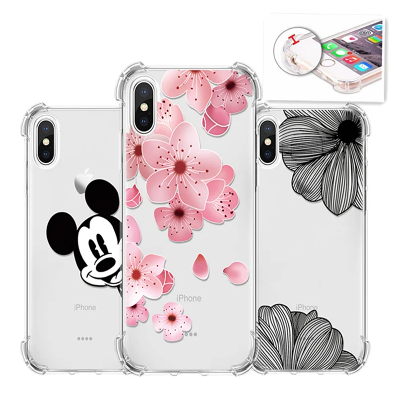

For iPhone 7 Plus 8 X 6 6s 5 5S SE Xs Max XR For Samsung S10 A8 Plus 2018 Case A7 J3 J5 J7 J2 Pro 2016 2017 Note 8 9 Airbag Case