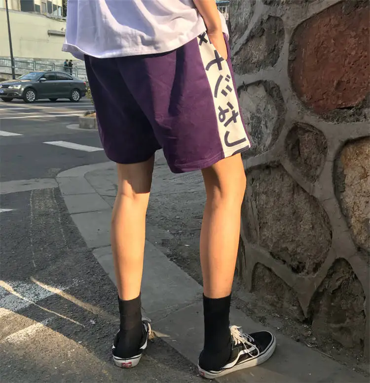 Новые женские повседневные японские шорты, летние мужские рабочие шорты в стиле хип-хоп Харадзюку, мужские шорты в уличном стиле, мужские школьные шорты